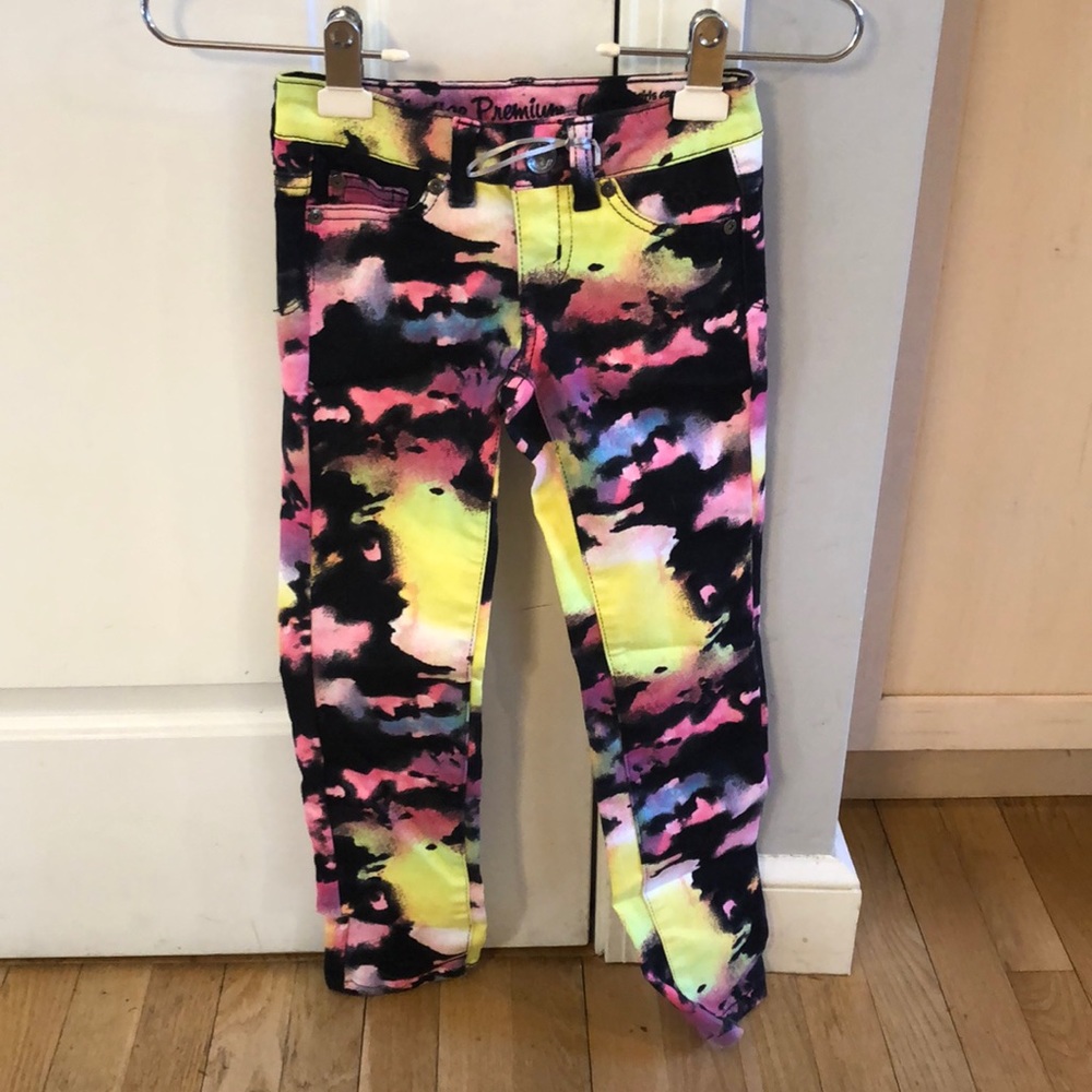 Justice watercolor jeans